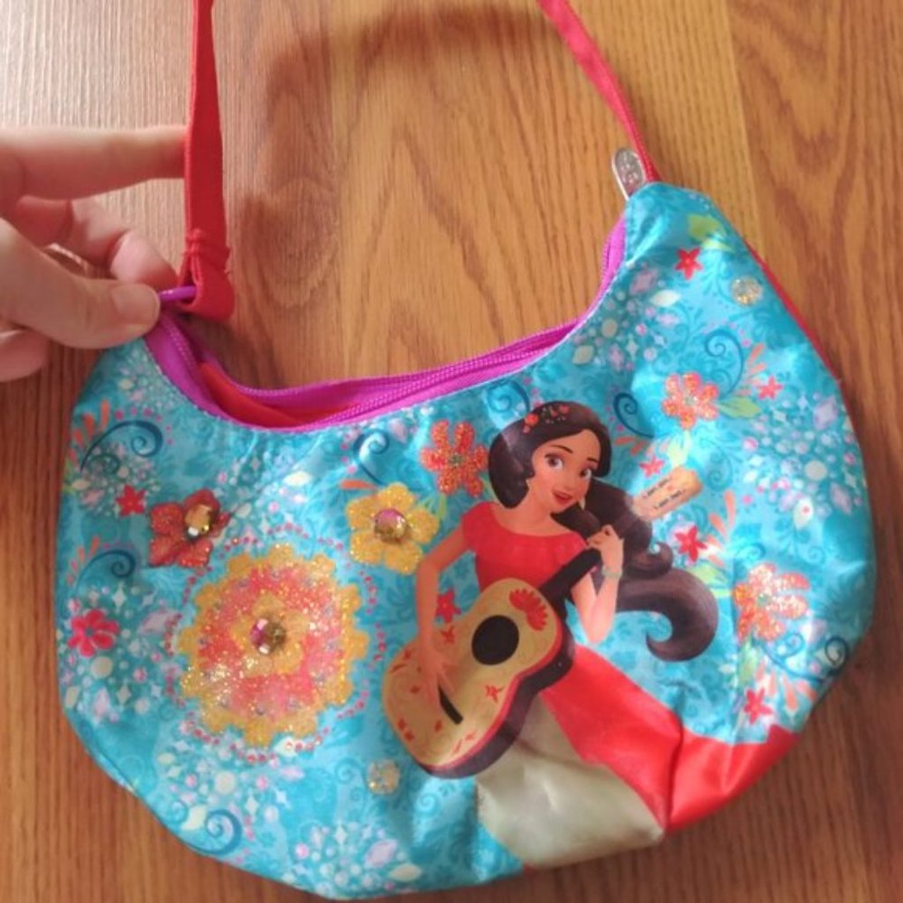 Disney Princess Elena of Avalor girl handbag purse aqua hispanic red girls bag